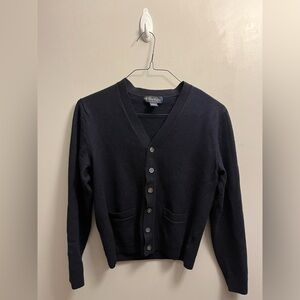 Brooks Brothers Mens Navy Cardigan M *Read*